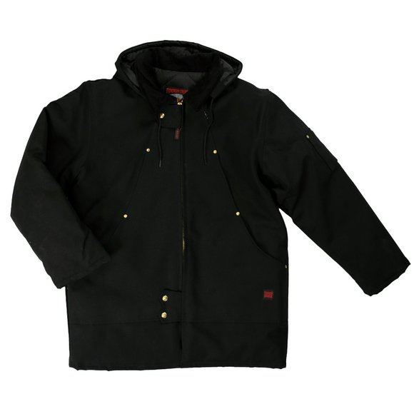 TOUGH DUCK BLACK WINTER CANVAS DUCK PARKA - Picture 1 of 2